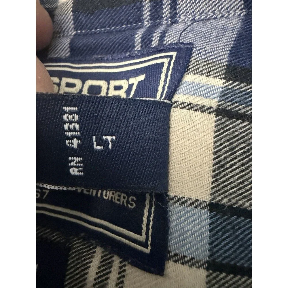 Vintage Polo Sport Ralph Lauren Sportsman Shirt Mens XXL Plaid Flannel 90s